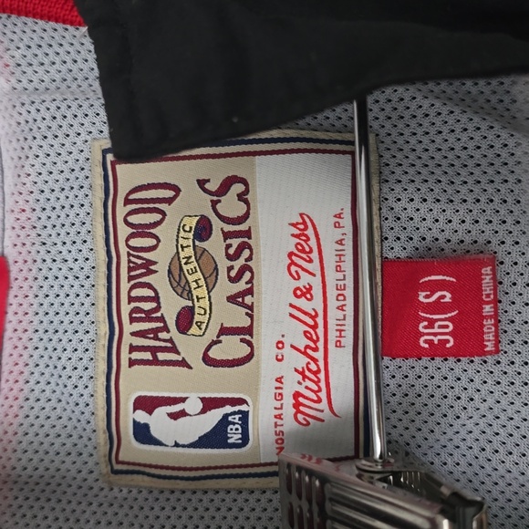 Men's Black Miami Heat  Authentic Full-Snap Warmup Jacket - Picture 9 of 9